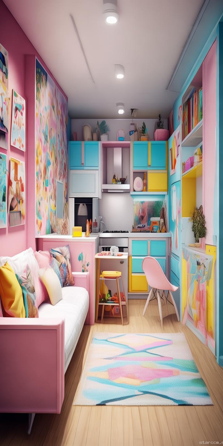 给小学女儿打造一套50m²单身公寓🏠实用装修指南